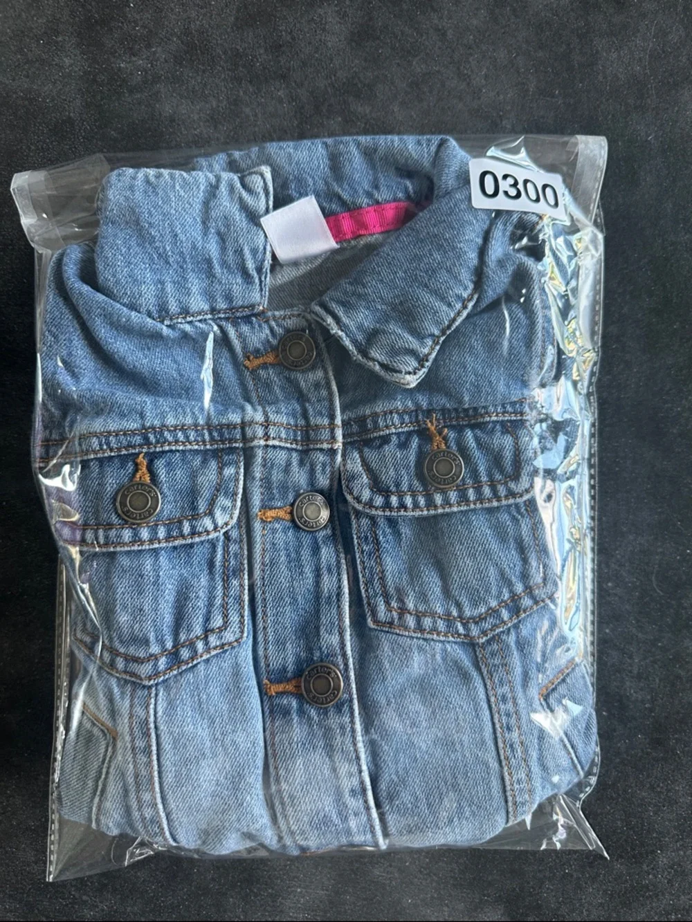 Carter's Denim‎ Jacket Toddler 2T Blue Classic Button Front Trucker Jacket